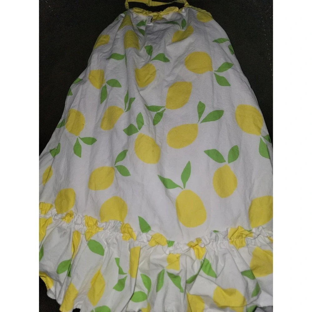 Gymboree citrus and sunshine lemon halter dress size 7‎